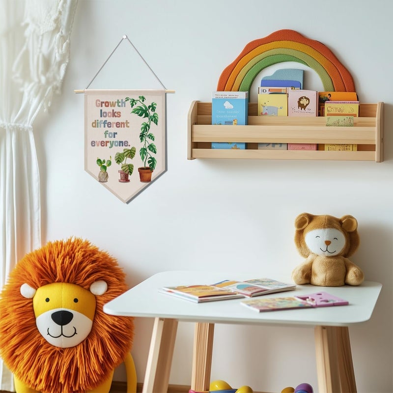 XFN Inspirational Nursery Therapy Office Classroom Wall Decor for Boys Girls Wall Hanging Pennant Flag Banner Calming Corner Bedroom Toddler Room Home Decor Wall Art Christmas Birthday Gifts - Image 2